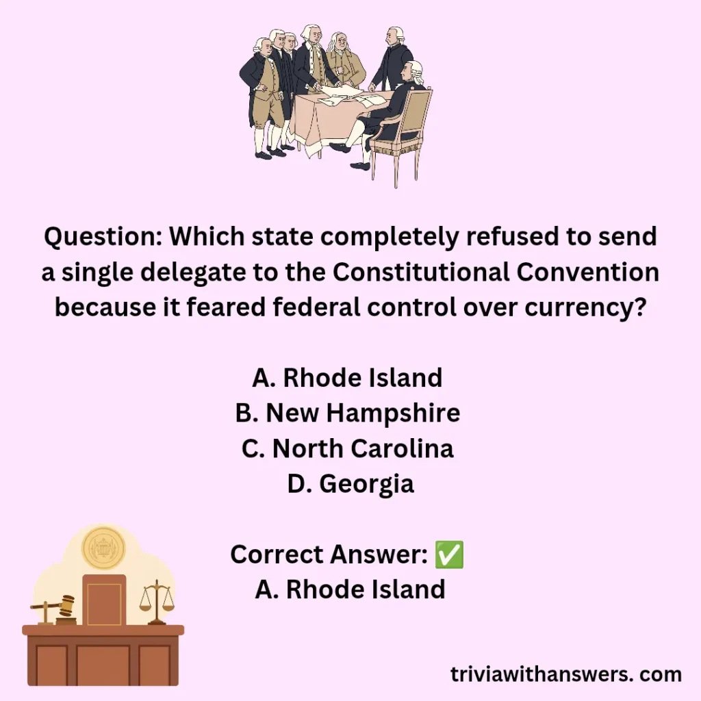 "Constitution Trivia Questions and Answers"