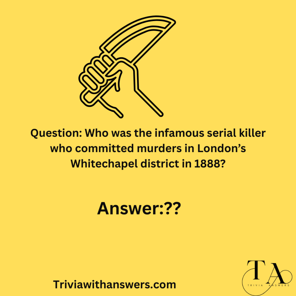 "Murder Trivia Questions and Answers"