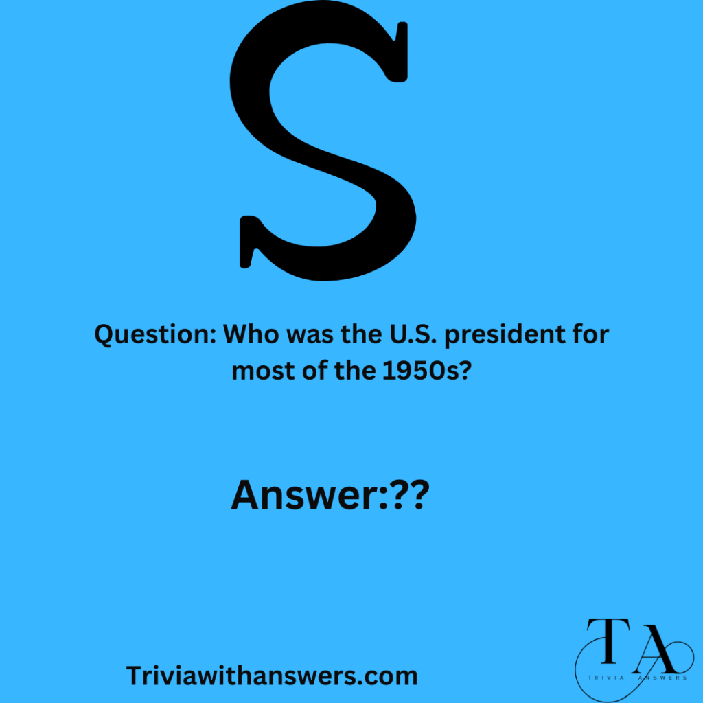 "50s Trivia Questions and Answers "