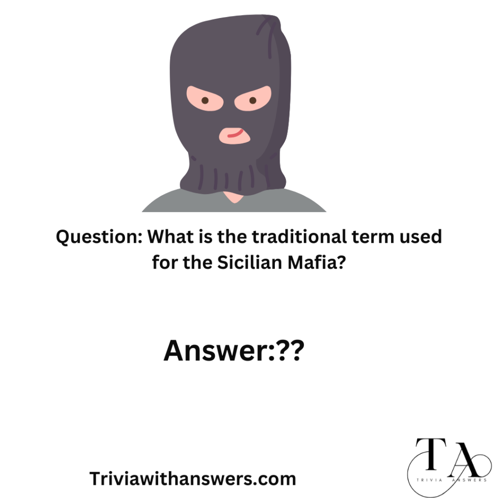 "Mafia Trivia Questions and Answers"