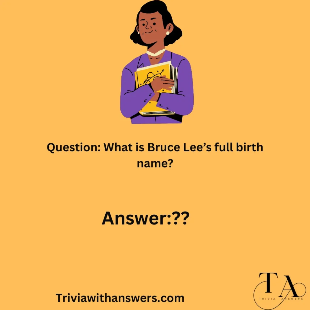 "Best Bruce Lee Trivia Questions Answers"