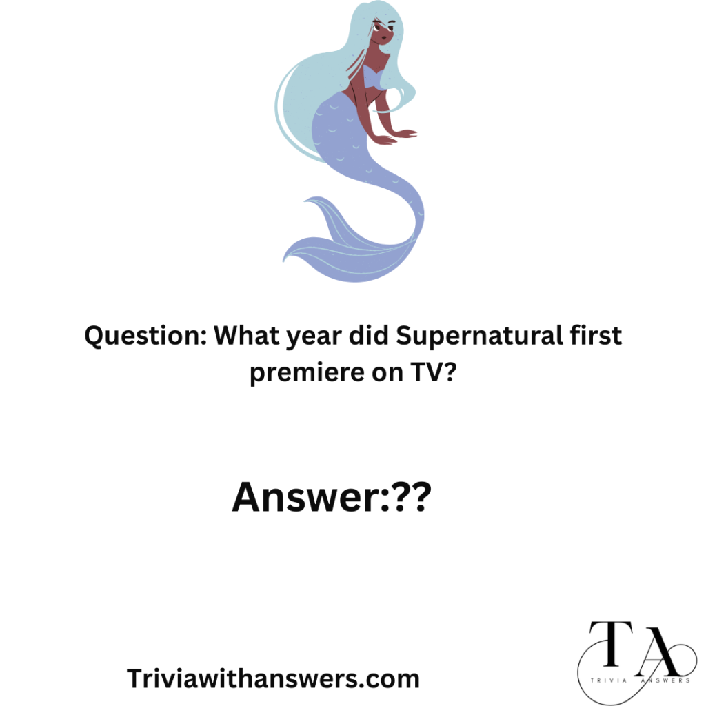 "Supernatural Trivia Questions and Answers"