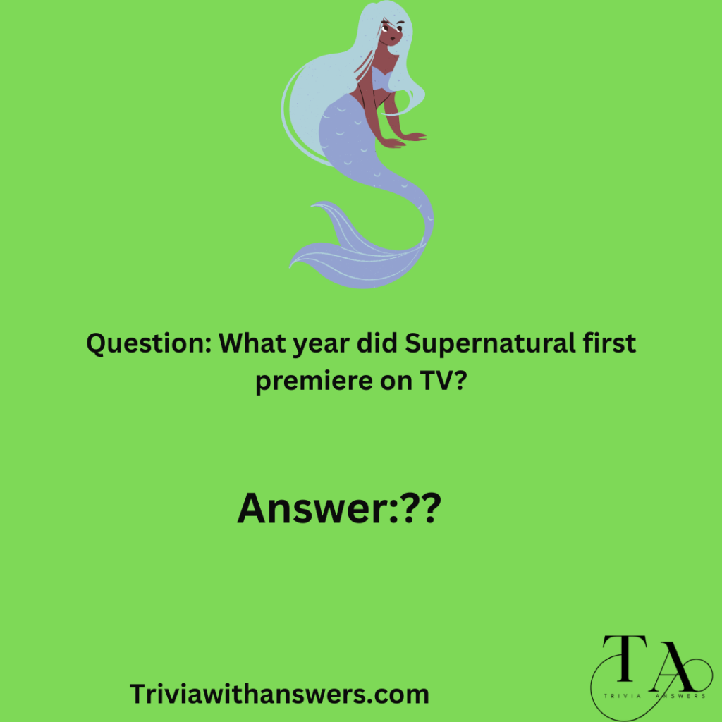 "Supernatural Trivia Questions and Answers"