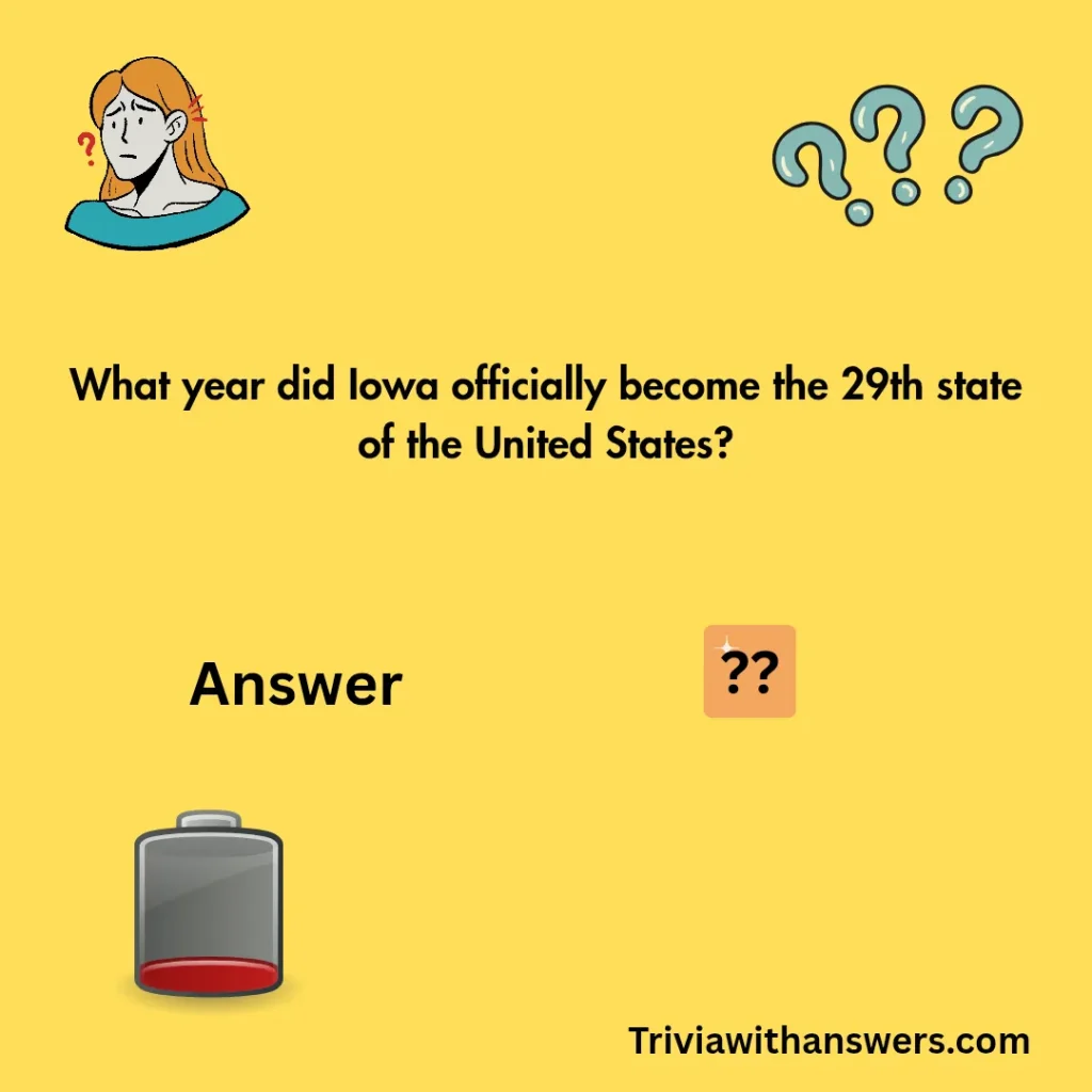 "Iowa Trivia Questions"