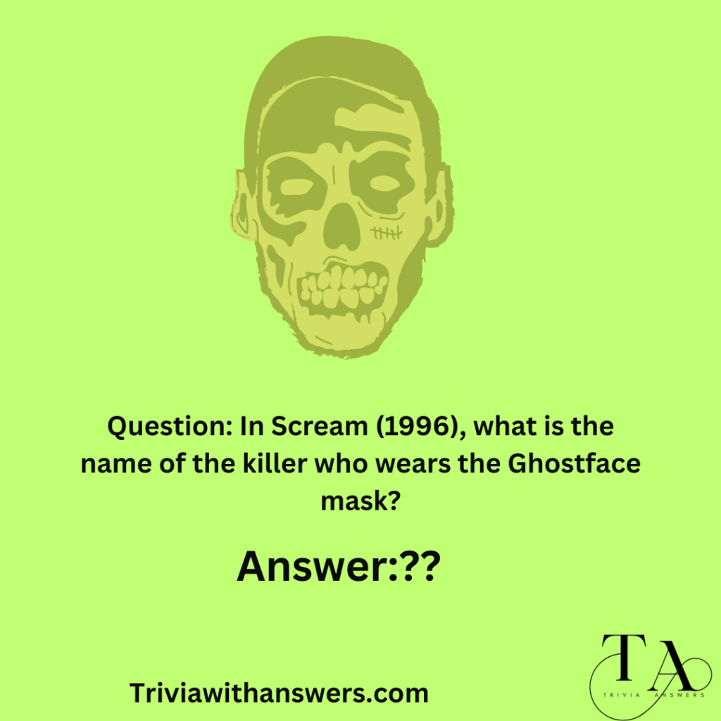 "90s Horror Movie Trivia Questions and Answers"