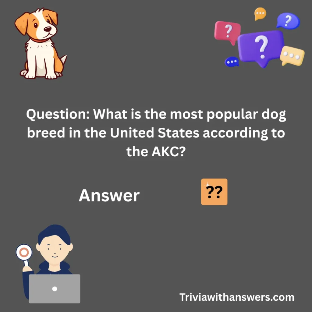 Canine Trivia Questions With Answers