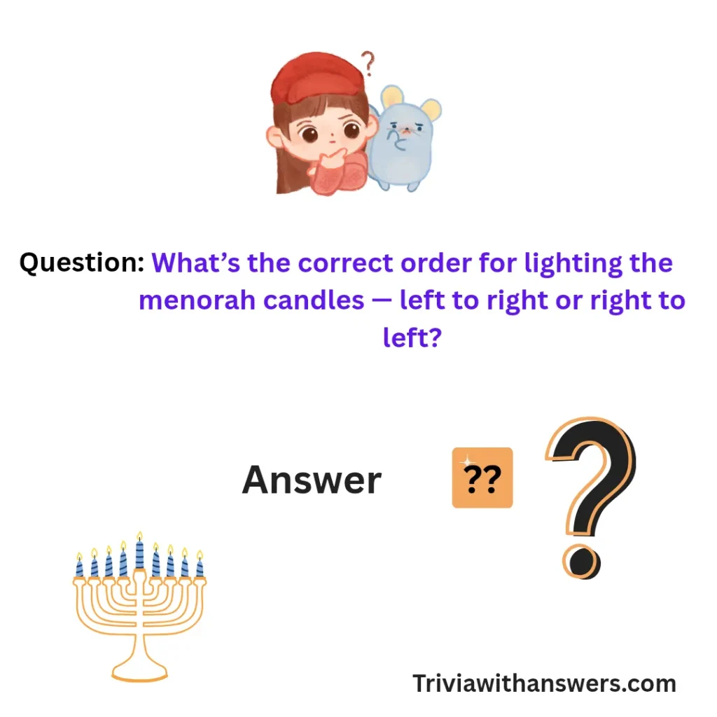 "Chanukah Trivia Questions and Answers"