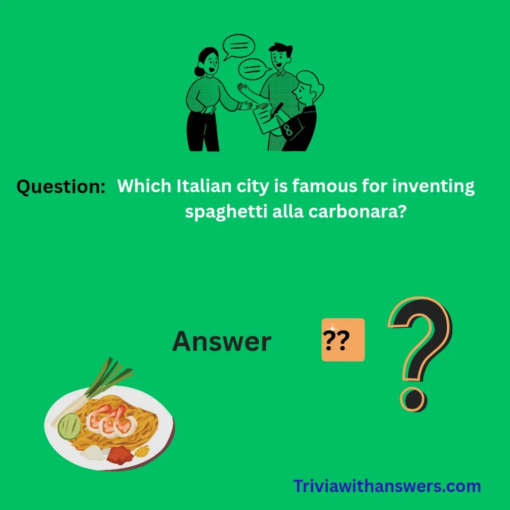 "Spaghetti Trivia Questions and Answers"