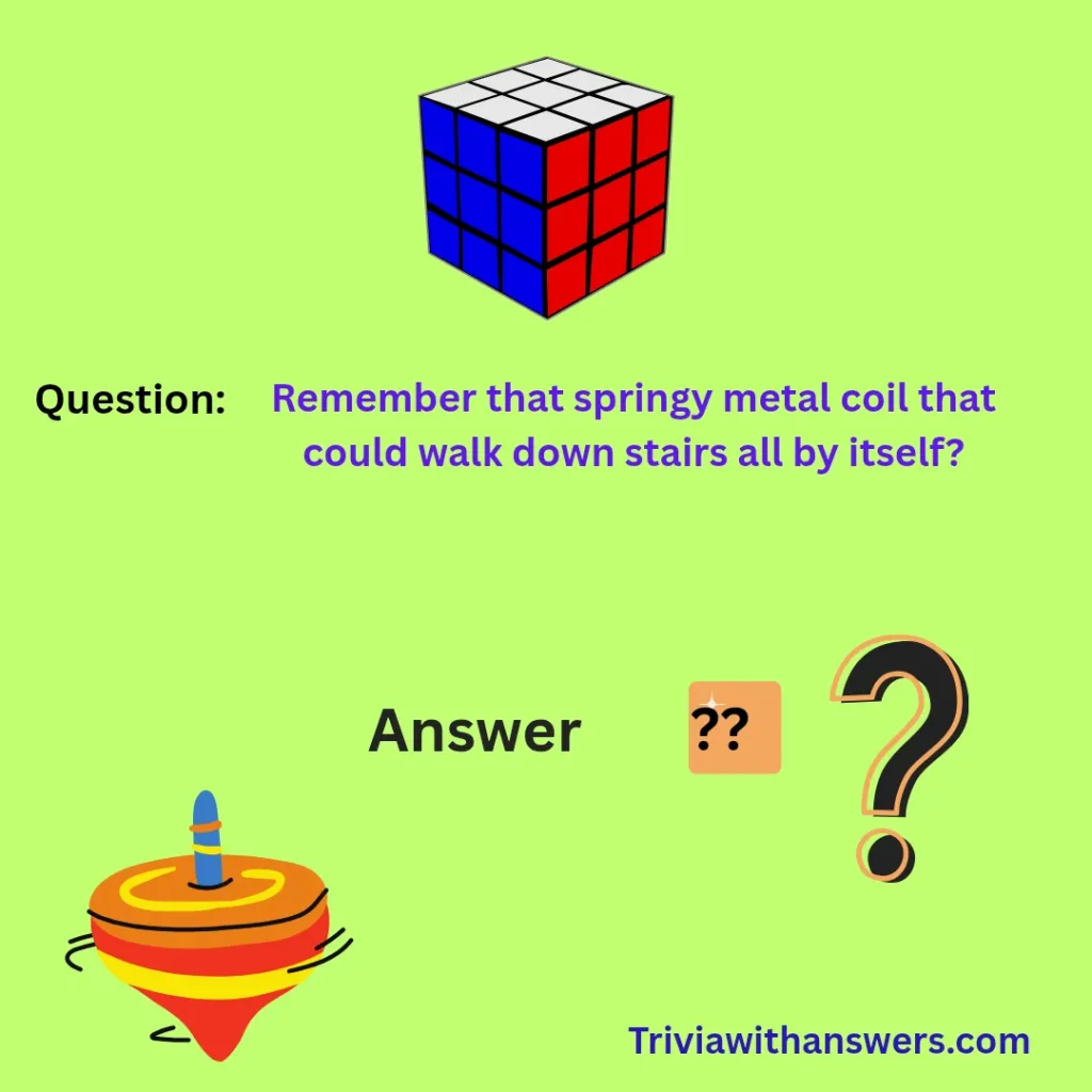 "Toy Trivia Questions and Answers"