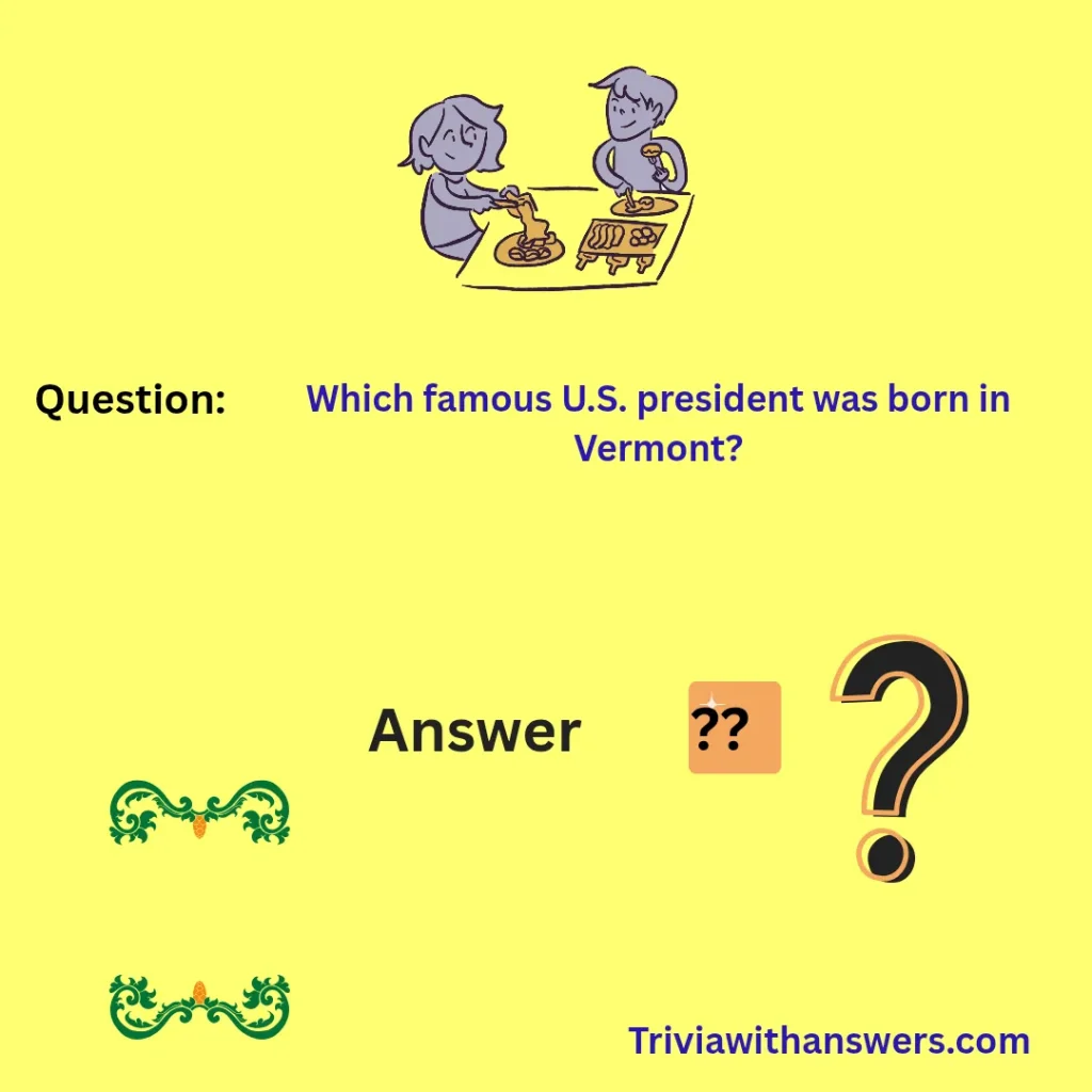 "Vermont Trivia Questions and Answers"