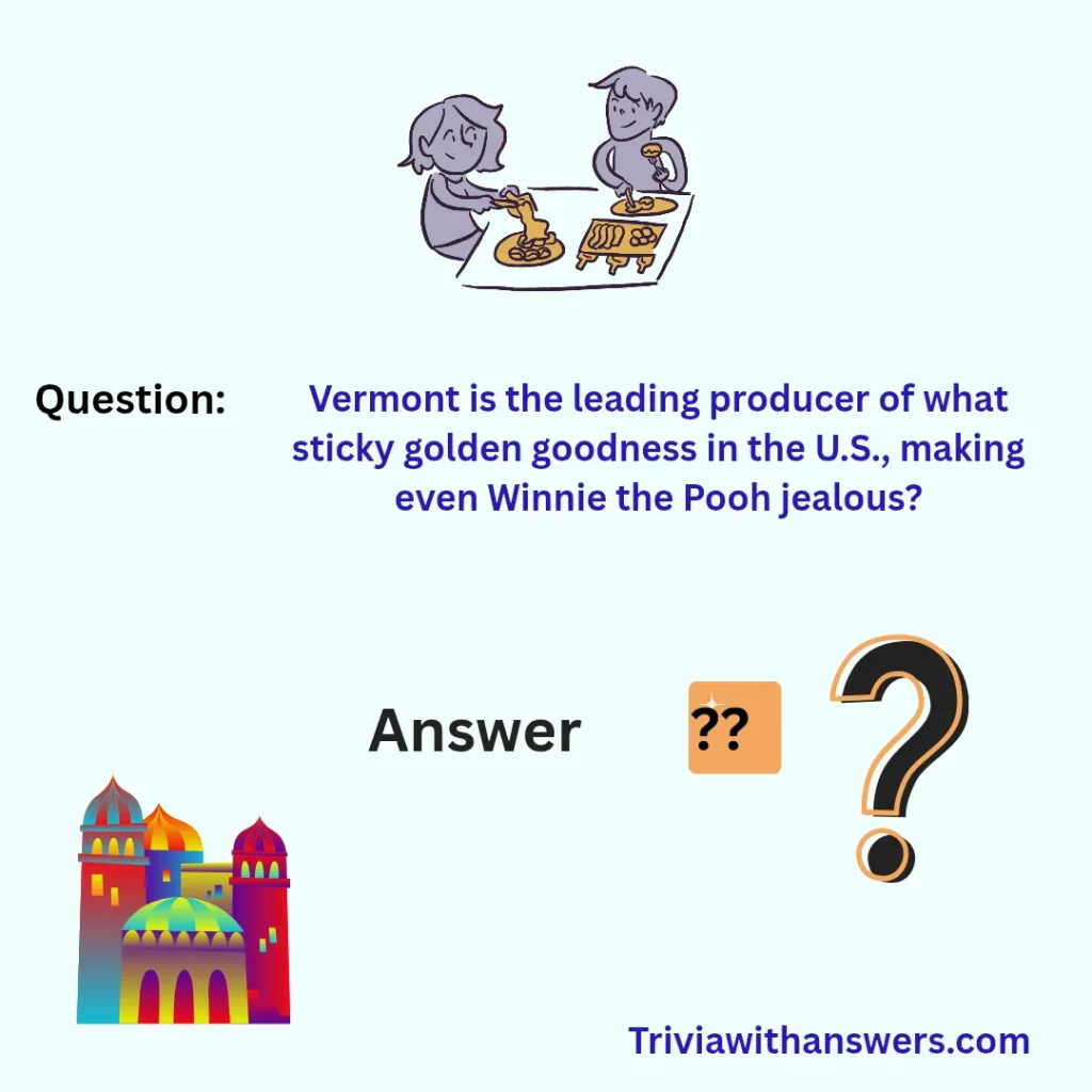 "Vermont Trivia Questions and Answers"