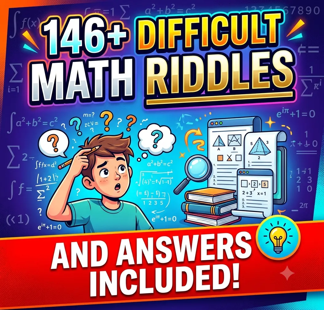 Hard Mathmatical Riddle 146+ Difficult Math Riddles with Answers to Challenge Your Brain (2026)