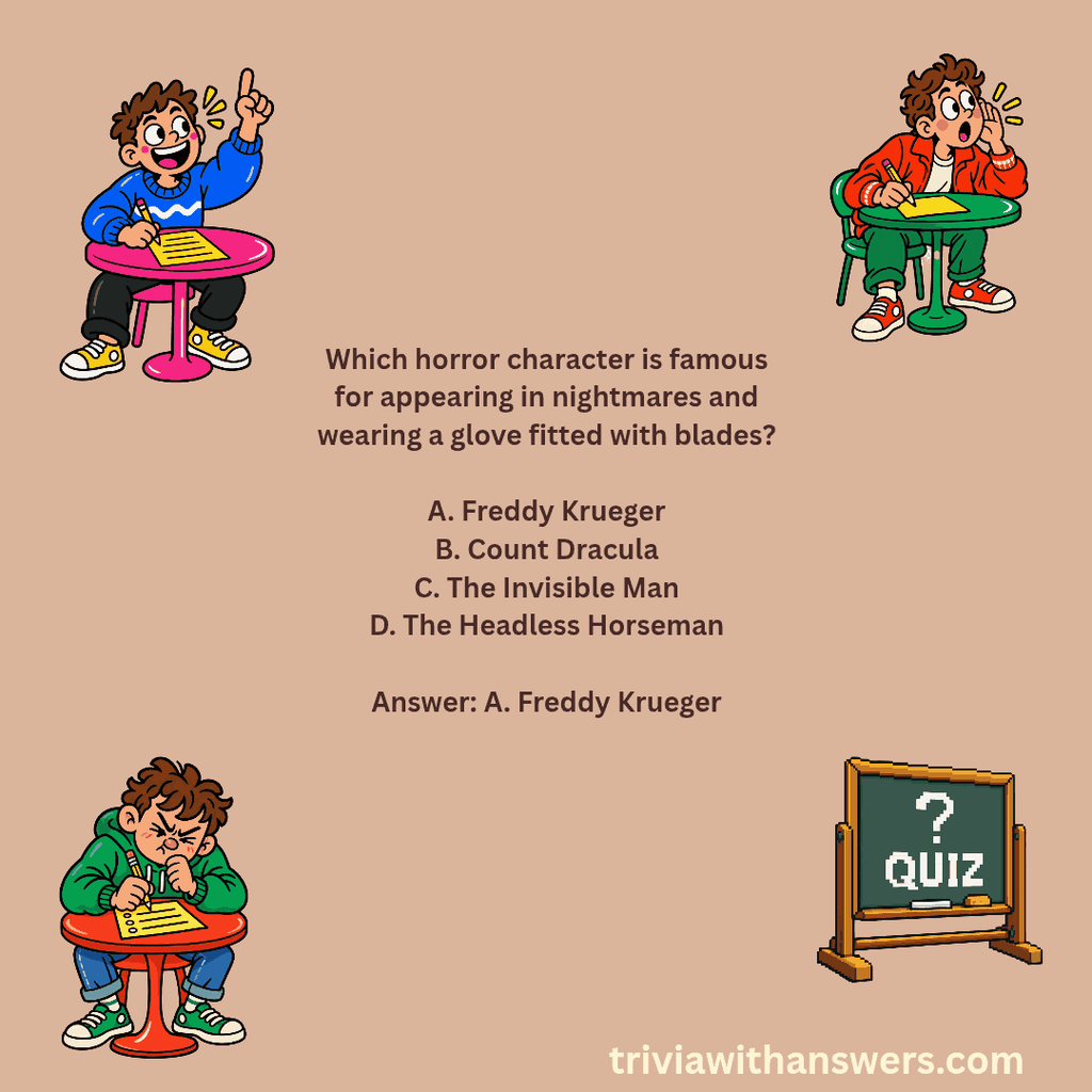 "Halloween Character Quiz Questions"