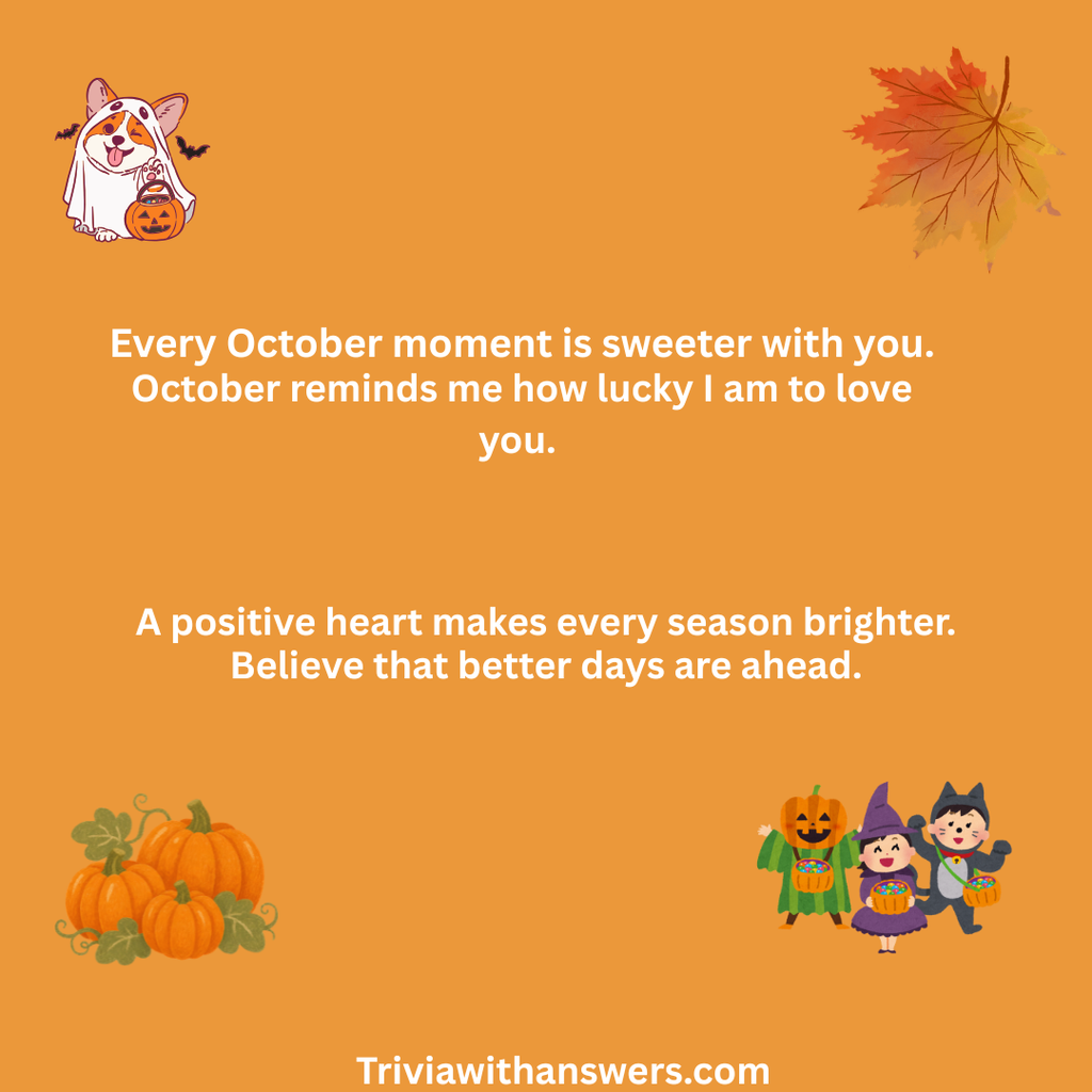 "Positive Quotes for October "