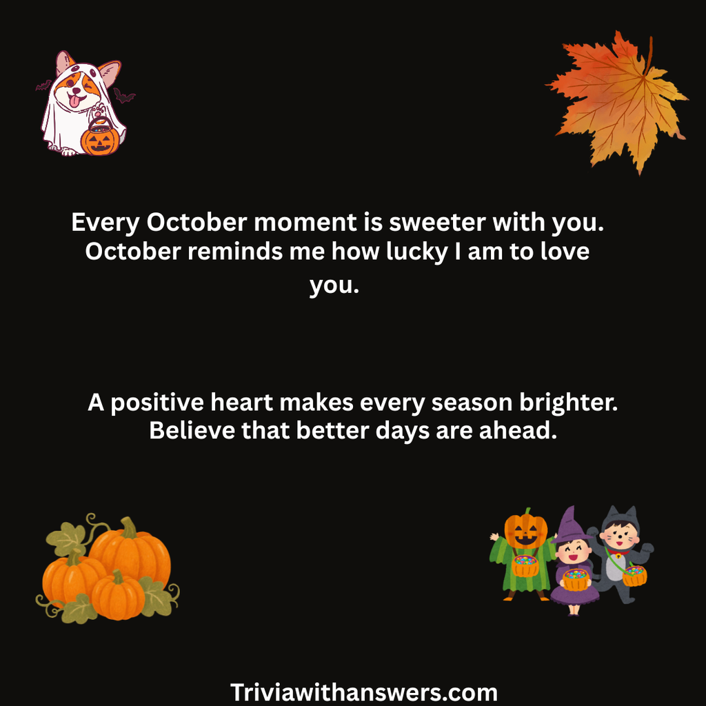 "Positive Quotes for October Love"