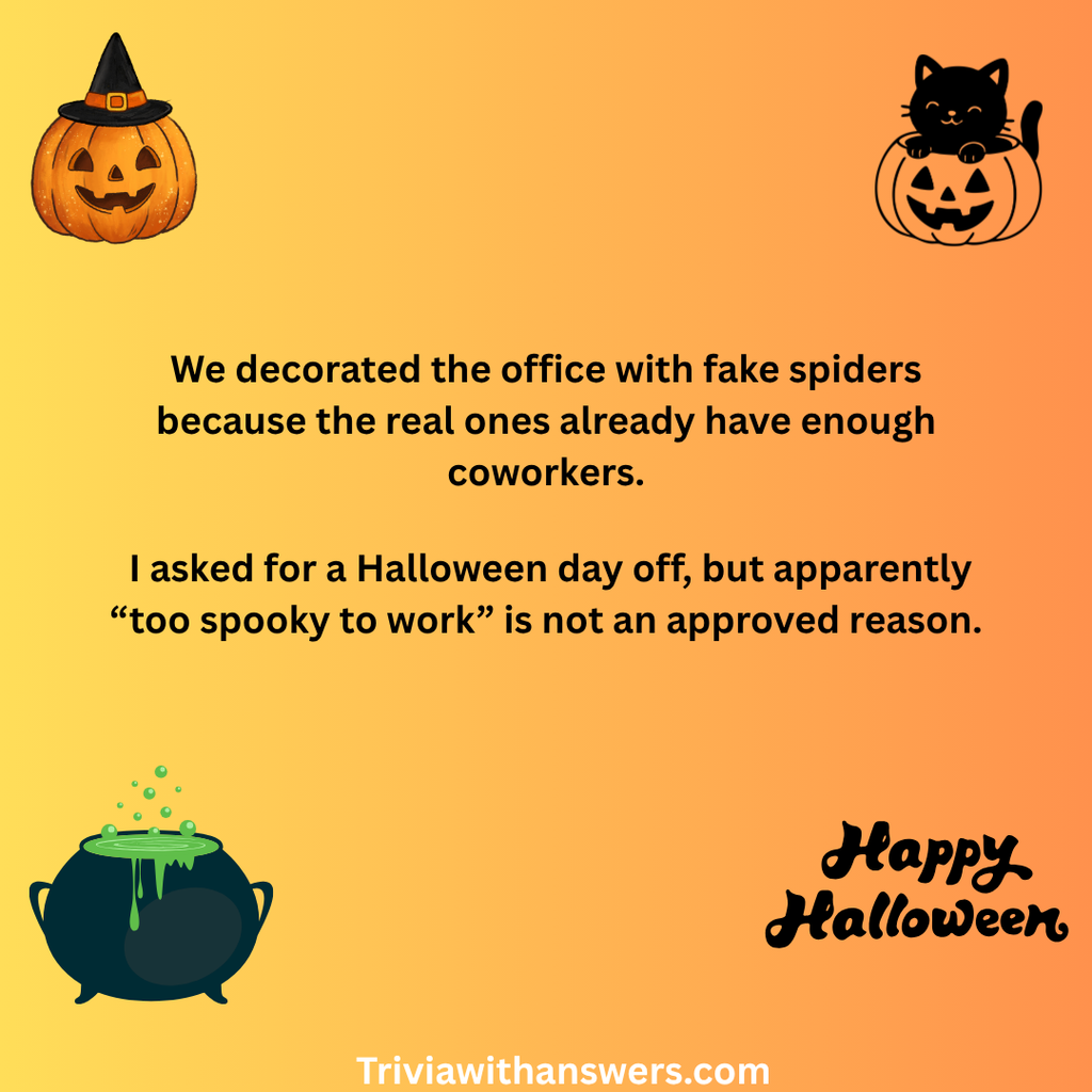 "Halloween Jokes for the Workplace "