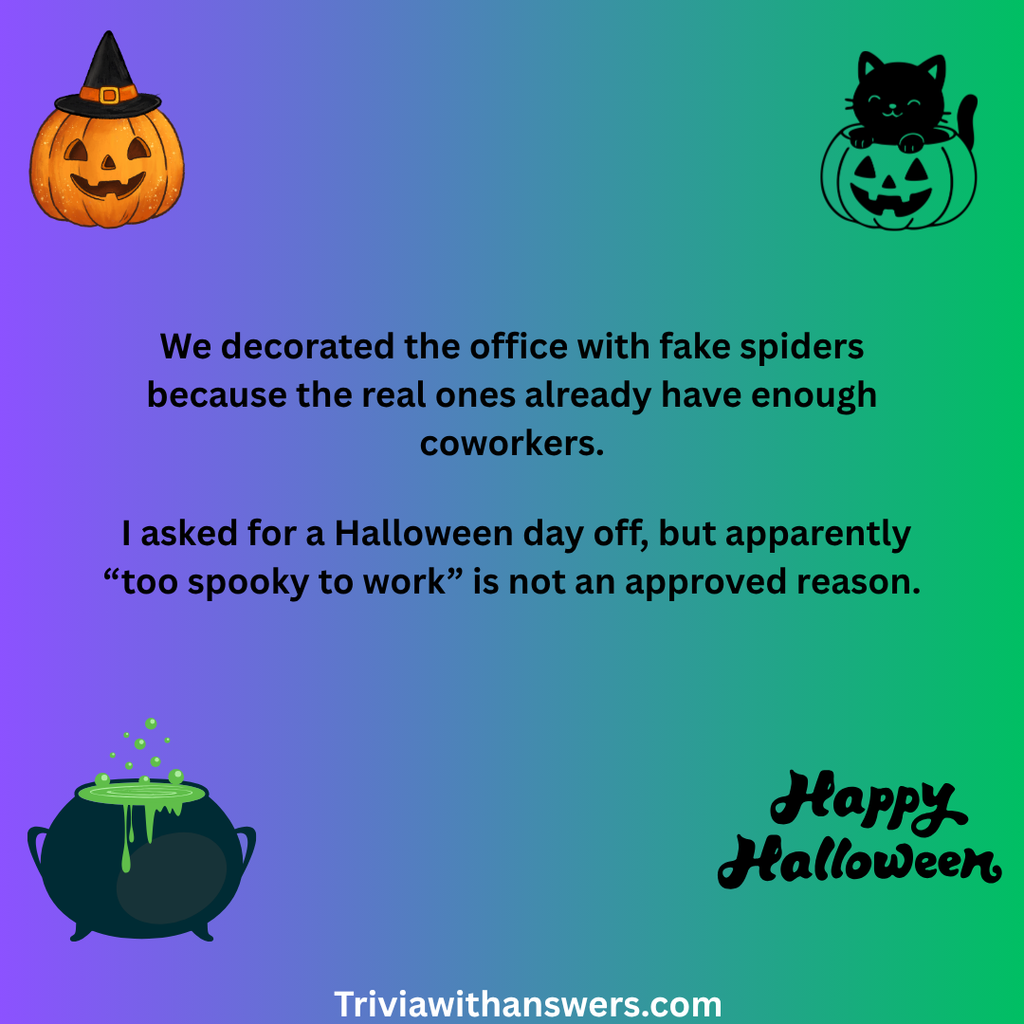 "Halloween jokes for work"