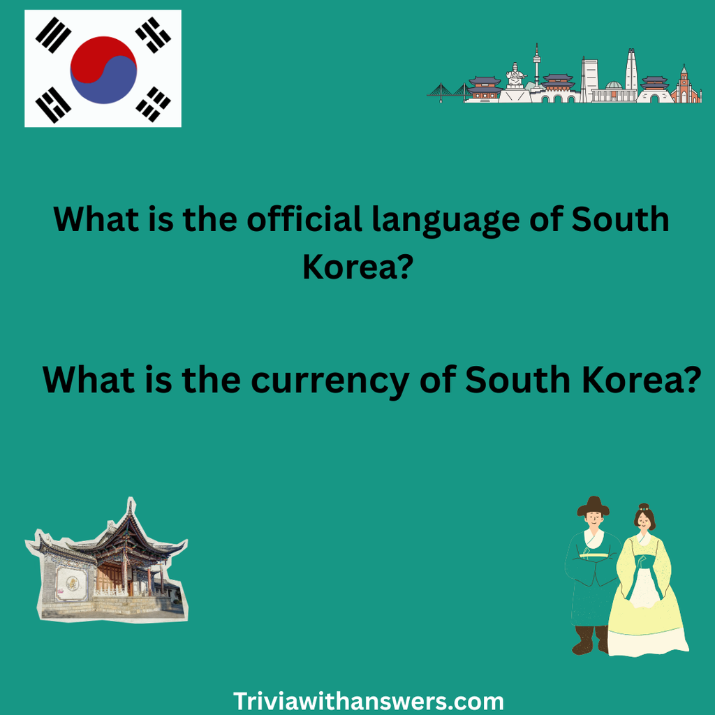 "South Korea Quiz Questions With Answers"