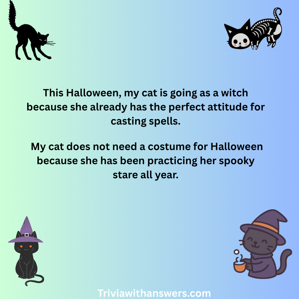 "Cat Halloween Puns"